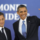 Los presidentes Nicolas Sarkozy y Barack Obama, en una imagen de archivo.