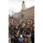 Vista de la manifestación en la madrileña Puerta del Sol.