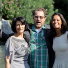 Hiam Abbass, Julian Schnabel y Rula Jebreal.