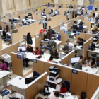 Una oficina de la Agencia Tributaria en Madrid.