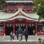 Fachada del santuario de Tomioka, donde tres personas fallecieron al ser agredidas por un individuo con un objeto punzante.