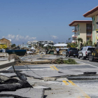 Los equipos de rescate a su llegada a la localidad de Mexico Beach. FLORIDA NATIONAL GUARD