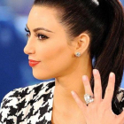 Kim Kardashian y su anillo de compromiso robado.