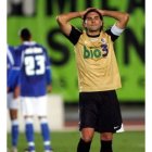 Óscar De Paula lamenta una de las dos claras oportunidades que tuvo para marcar.