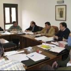 Fidentino Reyero en la reunión con los jefes de las secciones agrarias
