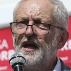 El líder laborista Jeremy Corbyn en un acto de partido este sábado 1 de junio