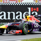 Vettel, en la sesión de calificación del GP de Canadá.