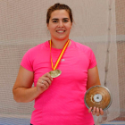 Un día después de llevarse el oro en el Campeonato de España, Sabina Asenjo ya estaba entrenando en el CAR de León. MARCIANO