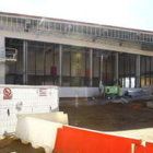 El acabado exterior de la estación casi se ha completado, pero aún queda trabajo en el interior.