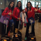 Carolina Rodríguez, Sara Llana y Andrea Pozo compiten en el Torneo Oliveira do Bairro.