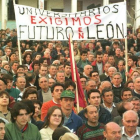 Una de las últimas manifestaciones contra el inminente cierre de la planta en Veguellina. NORBERTO