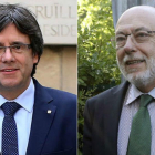 Carles Puigdemont y José Manuel Maza.