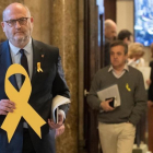 El portavoz adjunto de JxCat, Eduard Pujol, este miércoles en el Parlament.