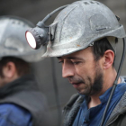 Mineros de Antracitas de Salgueiro, la última mina que aguantó en el Bierzo. L. DE LA MATA