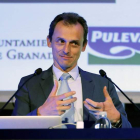 Pedro Duque, ayer durante su intervención en ‘Talking About Twitter’. MIGUEL ÁNGEL MOLINA