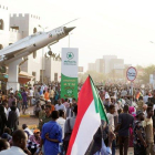 Protestas sociales en Sudán.