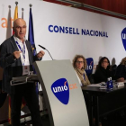 Duran i Lleida durante su intervención en el Consejo Nacional de Unió.