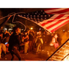 Imagen de las protestas que ayer tuvieron lugar durante la noche en la ciudad de Washington. JSHAWN TEW