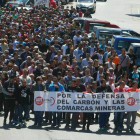 Manifestación de mineros en Ponferrada