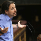 Pablo Iglesias insiste en tender puentes al PSOE. EMILIO NARANJO