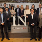 Pilar del Olmo, con los galardonados en los Premios Innovadores de ‘El Mundo’. R. VALTERO