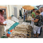 Algunos de los participantes en la Feria del Ajo del año pasado.