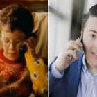 Enrique Espinosa, en su papel más entrañable, como Edu, en el espot de Airtel del 97, y, actualmente, como empresario y fundador de la consultora Angencia Ninja.