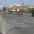 La calle Heriberto Ampudia ya es Zona 30, pero muchos conductores superan esa velocidad. PABLO