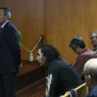 Sindo Castro, declarando en el juicio de Ponferrada, con Villanueva, Melcón y los hermanos Pintado.