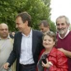 Zapatero, en una de las fiestas campesinas de Ugal