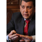 Riesco, en un momento de la entrevista.