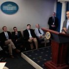 El presidente de Estados Unidos, Obama en una conferencia de prensa en la Casa Blanca.