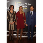 Lidia junto a la consejera Josefa García Cirac y el director de Deportes, Alfonso Lahuerta