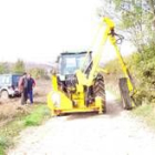 La maquinaria ya ha comenzado a trabajar en el tramo de tres kilómetros del Camino de La Virgen