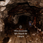 Interior de la mina Escandal, localizada en terrenos de San Miguel de Langre. DL
