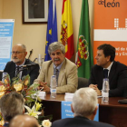 Valverde, Fernández, Marín, Carriedo y Majo en la presentación de las jornadas. MARCIANO PÉREZ