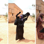 Las mujeres sirias celebran su liberación despojándose de los niqabs y velos que vestían obligadas por el Estado Islámico.