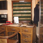 Antigua oficina que se expone en el museo.