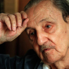 Imagen del escritor Buero Vallejo cuando cumplió 82 años