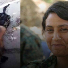 La combatienta Amina Omar conocida como Barin Kobane, mutilada por las fuerzas turco-sirias.