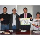Arsenio García, Gómez Bautista, José Luis Ramón y Dolores Rodríguez, ayer al presentar las jornadas.