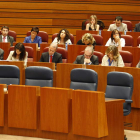 Un acto en las Cortes de Castilla y León.