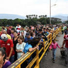 La migración de Venezuela hacia Colombia a través del puente fronterizo Simón Bolivar.