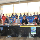 Un momento del acto de presentación del torneo. ISAAC LLAMAZARES
