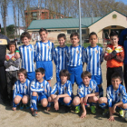 Formación del equipo de la Ponferradina B alevín.