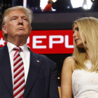 Donald Trump junto a su hija Ivanka.