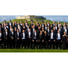 Los integrantes de la Orquesta Sinfónica de Galicia, que dirige Víctor Pablo Díez, ofrecen esta noche un concierto en la Catedral.