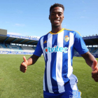 Heri Tavares fue presentado por el club y podría ejercer como titular frente al Real Zaragoza. SDP