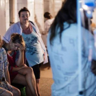 Mujeres embarazadas se refugian en un hospital durante un bombardeo en Donetsk, el 10 de agosto.