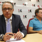 Chamorro y Valderas, durante la rueda de prensa de ayer.